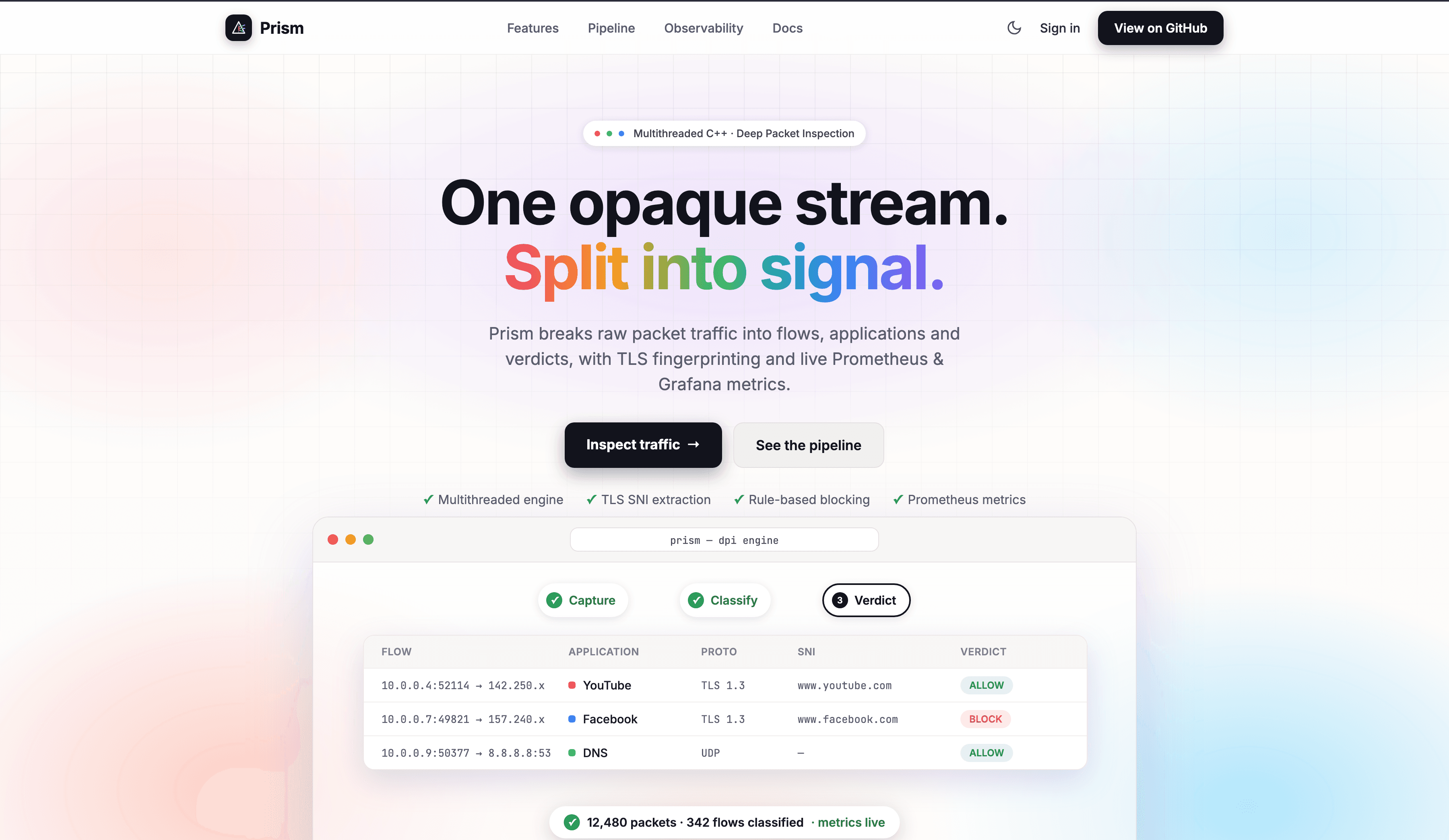 Prism project preview